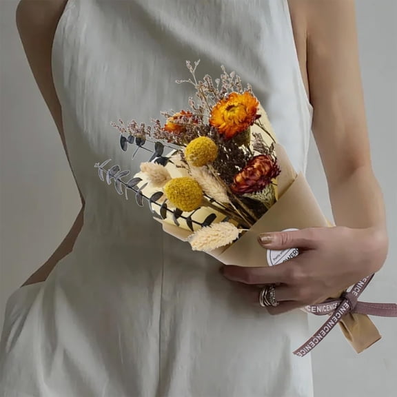 Natural Dried Flower Bouquet Boho Style for Wedding Party Home Table Centerpiece and Gift Decoration