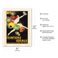 thumbnail image 2 of Teinture Idéale Fabric Dyes - Vintage French Advertising Poster by Jean D'Ylen c.1929 - Master Art Print (Unframed) 9in x 12in, 2 of 4