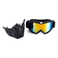 thumbnail image 3 of Cascos de motocicleta YONGSHENG Mascarilla Escudo Gafas desmontables Gris negro, 3 of 5