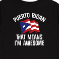thumbnail image 4 of Inktastic Puerto Rican Awesome Boys or Girls Long Sleeve Toddler T-Shirt, 4 of 5