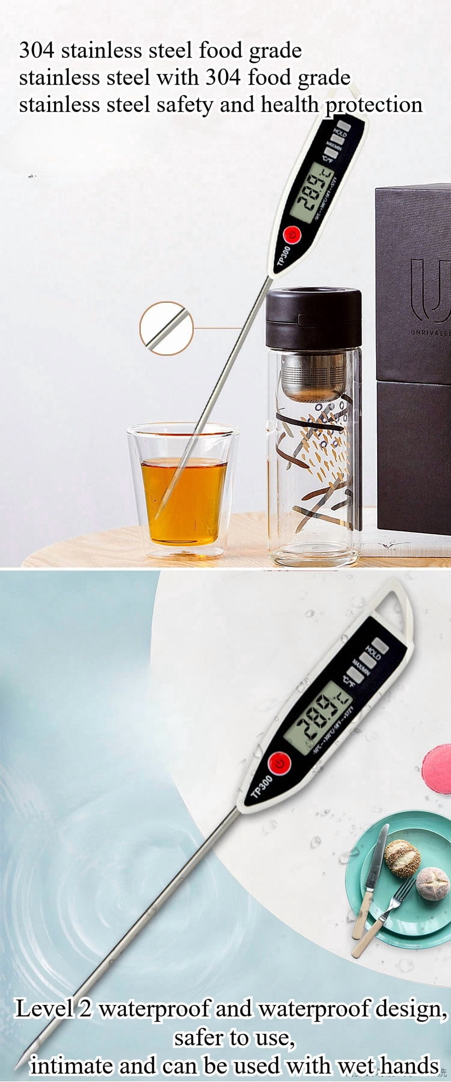 LAATIKUI Meat thermometer food grill measurement waterproof probe thermometer
