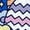ROYAL BLUE, variant on Instant Message - Easter Sticker Collage - Youth Boys Short Sleeve Graphic T-Shirt