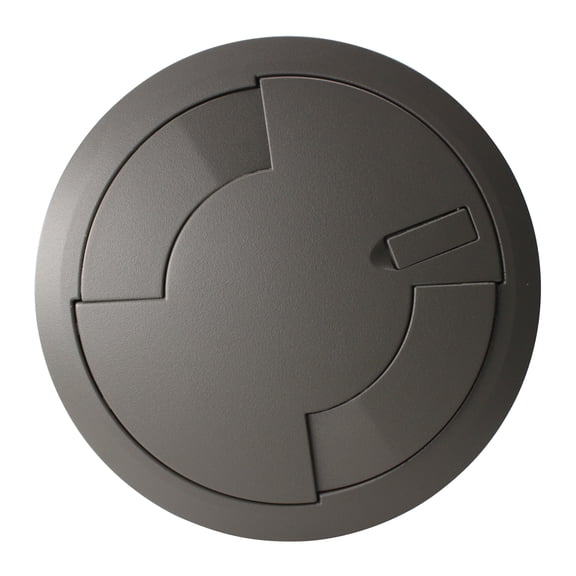Wiremold 8ATCPGY Evolution Series Recessed Poke-Thru Device Assembly, 8", Gray