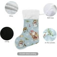 thumbnail image 5 of SKYSONIC Santa Claus Snowman and Tree Christmas Stockings 1PCS,Big Xmas Stockings Gift Decorations and Party Supplies,Used for Fireplace Decoration Socks Christmas Tree Decoration, 5 of 7