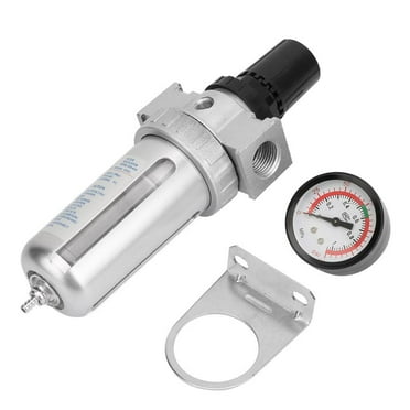 1/2 Air Compressor Moisture Water Trap Filter Regulator with Mount Connection, Air Pressure Regulator, Pneumatic Air Filter