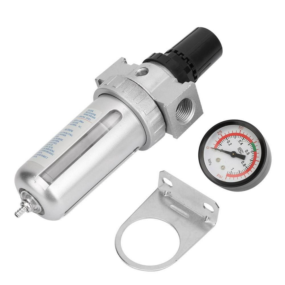 WALFRONT BSP 1/2 Air Compressor Moisture Water Trap Filter Regulator