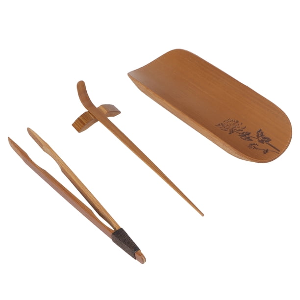 Juego De Té De Bambú, Bambú Natural 4 Piezas/juego De Herramientas De Ceremonia De Salón De Té Juego De Té Cuchara De Té, Para Oficina En Casa