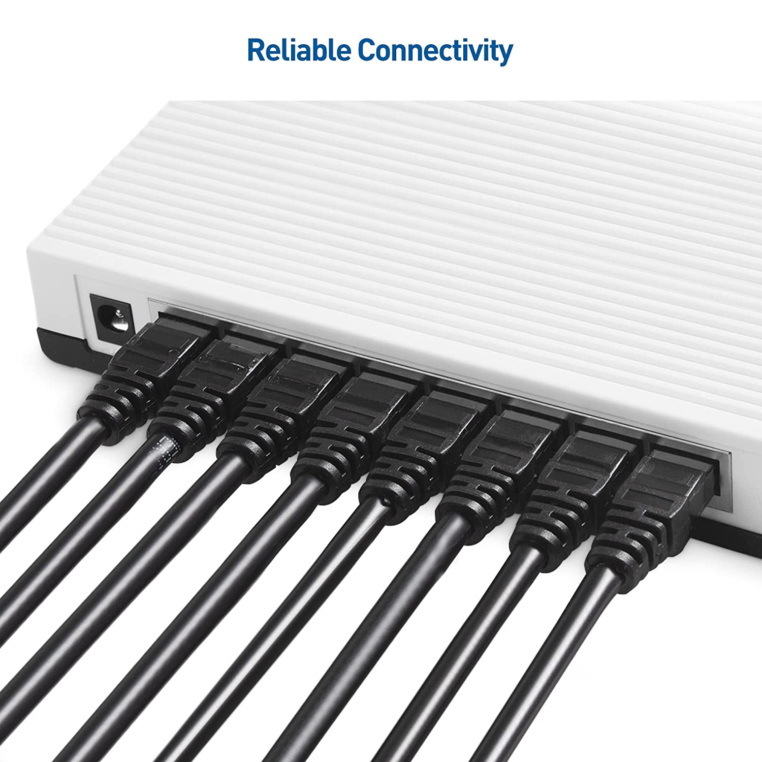 Cable Matters 160001-BLK-10x10 Cable Matters 10-Pack Snagless Cat6 Ethernet Cable (Cat6 Cable, Cat 6  Cable) in Black 10 ft