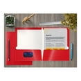 thumbnail image 4 of 2 Pocket Glossy Laminated RED Paper Folders, Letter Size, Red Paper Portfolios by Better Office Products, Box of 25 Red Folders, 4 of 5