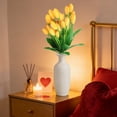 thumbnail image 6 of Cevemin 1 Pc 7-Headed Artificial Magnolias Plastic Simulation Flower - Multi-Color Home Decoration for Indoor and Outdoor Use, 13.7 Inches, 6 of 7