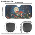 thumbnail image 5 of KUIFORTI Car Windshield Sun Shade Large Sunshade, Mushroom Front Window Cover Sun Visor Protector Accessories for Truck SUV Sedan Hatchback Van (66.53×34.44 Inch), 5 of 6