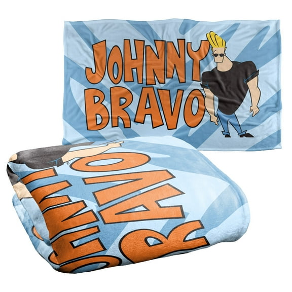 Johnny Bravo Logo Silky Touch Super Soft Throw Blanket 36" x 58"