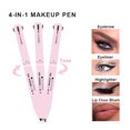 thumbnail image 3 of Pluma de maquillaje 4 en 1 para retoque facial, resistente al agua, herramienta de belleza de color fácil para viajes, 3 of 9