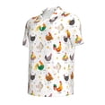 thumbnail image 2 of Balery Funny Chicken Printed Men’s Short Sleeve Polo Shirt, Midweight Men's Shirt,Golf Polo shirts -3X-Large, 2 of 9