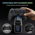 thumbnail image 4 of Compatible con la carcasa del controlador de juegos PS5, funda de silicona antideslizante con tapa para el joystick, 4 of 8