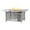 Grey, variant on Aluminum 48-in Rectangular Propane Fire Table, Beads, Covers and Lid