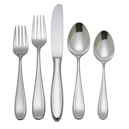 Reed Barton Engraving (Reed & Barton Holliston 18/10 Stainless Steel 5 Pc Flatware Place Setting, Dishwasher safe By Reed)