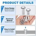 thumbnail image 4 of Uxcell 50 Pack Brazier Head Solid Aluminum Rivets, M4 Dia x 12mm Length Round Head Aluminum Boat Rivets for Repairing Boats, Machinery, Aircraft, Automobile Industry, 4 of 7