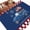 Blue, variant on Large Area Rugs for Living Room Bedroom, Independence Day 6'x9' Rug Washable Carpet Runner Indoor Outdoor, Blue Truck Star Usa Flag Red White Plaid Non Slip Floor Mats Rug for Kitchen, Playroom