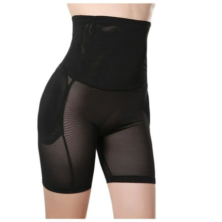 

BIZIZA Women s Panty High Waisted Boyshort Soft Plus Size Butt Lifter Shorts Stretch Hipster Black XXXL