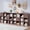 Walnut, variant on 35.3" H Modular Storage Organizer with Fabric Drawers 12 Cube White Bookcase Room Divider Individual