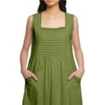 thumbnail image 4 of Moomaya Nuisette Unie Sans Manches pour Femmes, Soins Infirmiers, Vêtements de Nuit pour Femmes, 4 of 6
