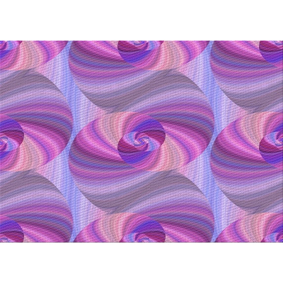 Ahgly Company Machine Washable Indoor Rectangle Transitional Bright Lilac Purple Area Rugs, 2' x 4'