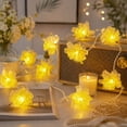 thumbnail image 5 of LED Fairy String Lights with Jasmine Flowers - Battery Operated Waterproof Decor for Weddings, Parties, Gardens, and Home - Romantic Warm Lighting for Indoor and Outdoor Use, 5 of 6