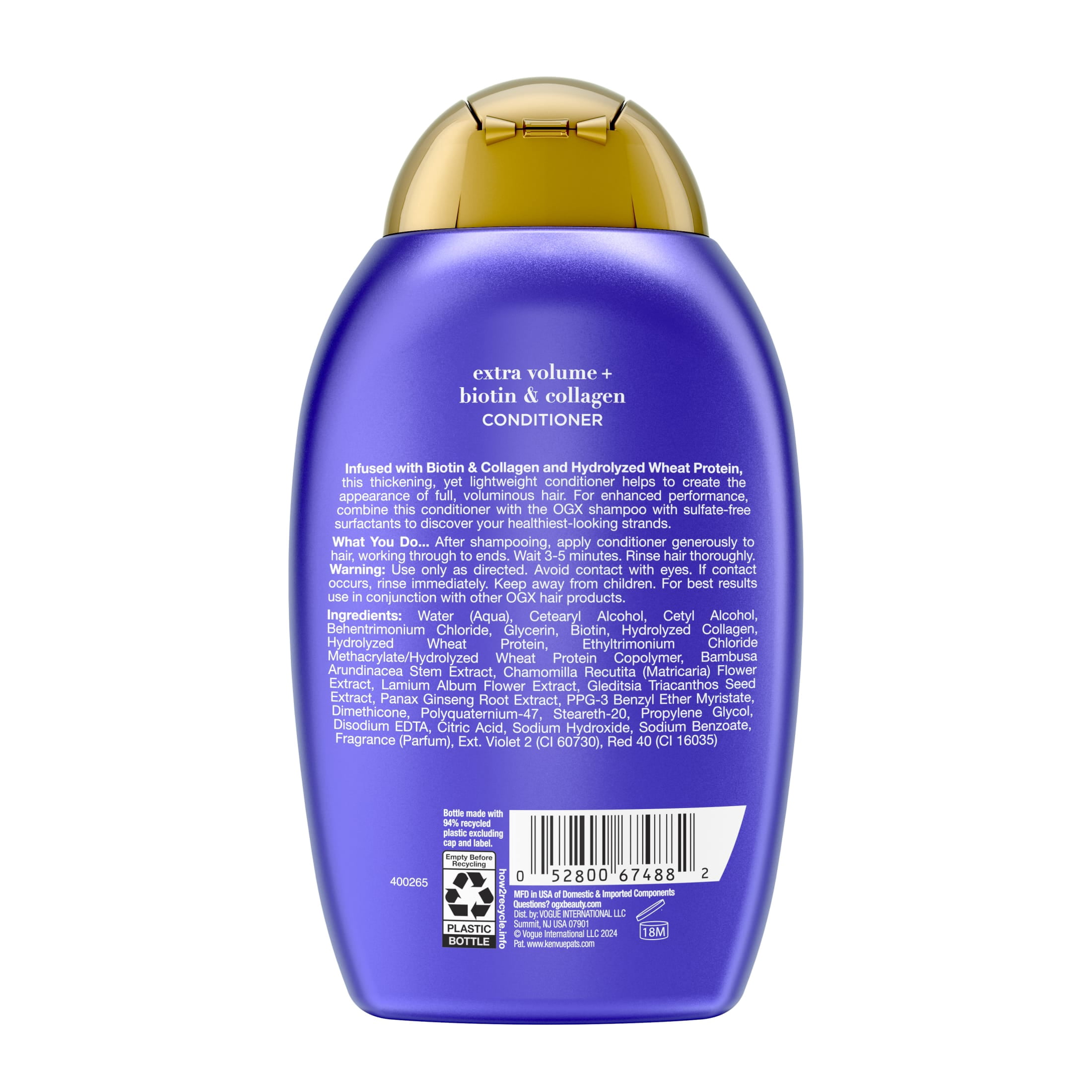 (4 pack) Extra Strength Biotin & Collagen Conditioner