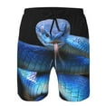 thumbnail image 3 of Logiee Blue Viper Snake Print Mens Swim Trunks Quick Dry Board Shorts,Breathable Hawaii Beach Shorts Swimwear Bathing Suits-3X-Large, 3 of 6