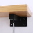 thumbnail image 3 of 2 Estantes de Pared de Hierro, Soporte Flotante Resistente, Tablero Negro, para el Hogar, la Oficina, la Cocina, Estante de Almacenamiento, Repisa para Zapatos., 3 of 5