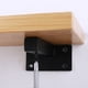 thumbnail image 3 of 2 Estantes de Pared de Hierro, Soporte Flotante Resistente, Tablero Negro, para el Hogar, la Oficina, la Cocina, Estante de Almacenamiento, Repisa para Zapatos., 3 of 5