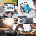 thumbnail image 4 of Pekarejue Wireless Keyboard Case Compatible with Apple iPad 11th A16 2025 & iPad 10th Generation: Smart Trackpad RGB Backlit, 360 Rotatable Protective Cover and Pencil Holder Metallic Purple, 4 of 6