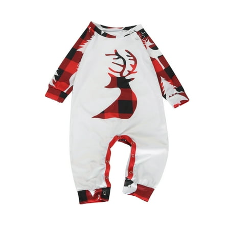

PAXLYH Matching Family Christmas Pajamas Set Christmas Pjs For Family Set Red Plaid Top And Long Pants Sleepwear Sets clothes