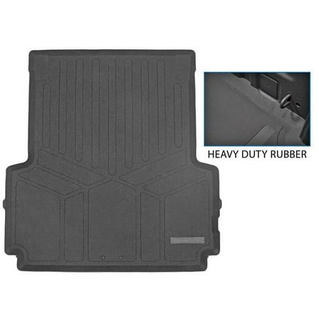 All Weather Custom Fit 5 ft Rugged Bed Mat for 2020-2023 Jeep Gladiator, Black