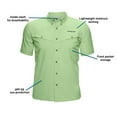thumbnail image 5 of Whitewater Lightweight Moisture Wicking Short Sleeve Fishing Shirt with UPF 50 (Reef, Medium), 5 of 6