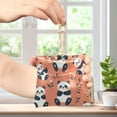 thumbnail image 4 of Leather Coin Wallet 4.33x3.74 Inch Portable Coin Wallet Coin Wallet Paper Wallet Card Wallet Storage Wallet Stylish and Sophisticated Cute Little Panda Seamless, 4 of 7
