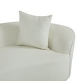 thumbnail image 5 of GDF Studio Modern 126" Oversized Curved Sectional Sofa, Modular Upholstered 5 Seat Sofa with 4 Throw Pillows, Beige, 5 of 9