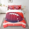 thumbnail image 2 of Boys Rugby Bedding Queen Size 7pcs Soccer Sports Comforter Set For Kids Teens,American Football Bedding Comforter Sets Rugby Printed Bed in a Bag Teens Gamer Bed Sheets Set Home Decorative,Soft, 2 of 4