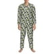 thumbnail image 3 of Balery Soccer and Football Pijama para Hombre de Dos Piezas con Manga Larga, Conjunto de Dormir y Descanso Suave con Bolsillos-X-Large, 3 of 7