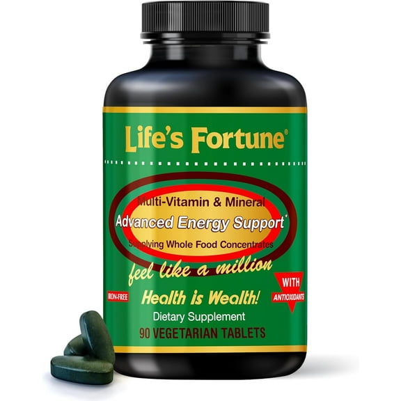 Life's Fortune Multivitamin & Mineral, Advance Energy Support, 90 Tablets