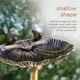 Alpine Corp TIZ122 13 Dia. x 30 H en Bronze Antique Coquille Bain d'Oiseaux – image 4 sur 10