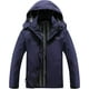 thumbnail image 1 of Chubasquero OTU, ligero e impermeable, con capucha, para hombre, color azul marino, talla L, 1 of 9