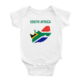 thumbnail image 1 of South Africa Map Flag Boy Girl Bodysuits (White, 12-18 Months), 1 of 5