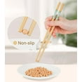 thumbnail image 4 of 10Pairs Bamboo Chopstick Reusable Wooden Chop Sticks Washable Chinese Style 9.5Inch, 4 of 7