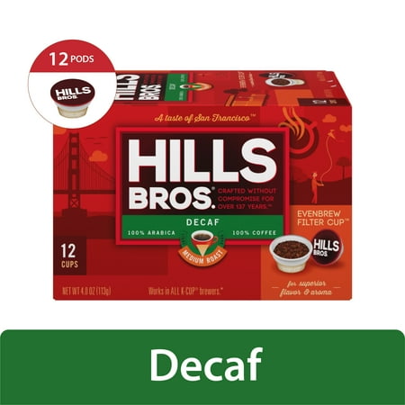 Photo 1 of **NONREFUNDABLE** **PACK OF 3** Hills Bros. Decaf Original Blend K-Cup Coffee Pods, Medium Roast, 12 Count Box BB 3/26/24
