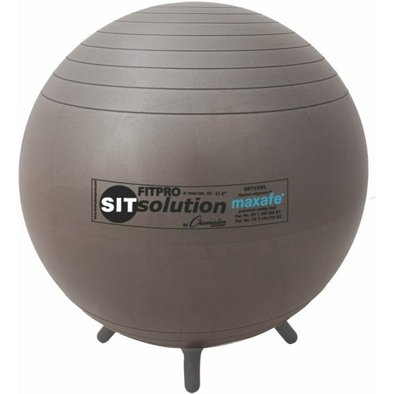 Champion Sports Maxafe Sitsolution Ball With Stability Legs, Multiple Sizes