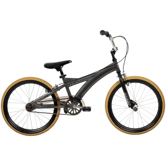 Huffy 20" Spectre BMX Style Bike, Fits Riders 44” , Smoke Chrome, Kids/Teens, Unisex