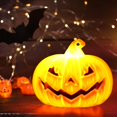 thumbnail image 6 of Halloween Pumpkin Lights, Jack O Lantern Pumpkins, Vintage Halloween Decorations Classic Pumpkin Statue Light Up Table Decor for Outdoor, Indoor, Haunted House, Porch Decoration, 6 of 6