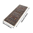thumbnail image 2 of Boho Polyester Shaggy Bath Rug for Bathroom Non Washable Floor Mat with Floral Bird Pattern for Shower and Entry, 2 of 2